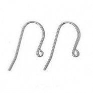 Stainless steel Earwire 13x28mm - Antique silver